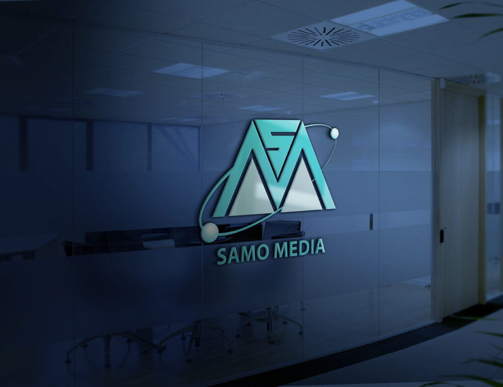 Free PSD Logo Mock up on Office Glass Wall by GraphicsFamily